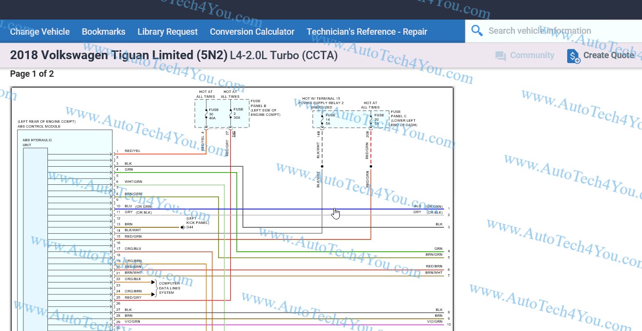 Alldata wiring diagram 