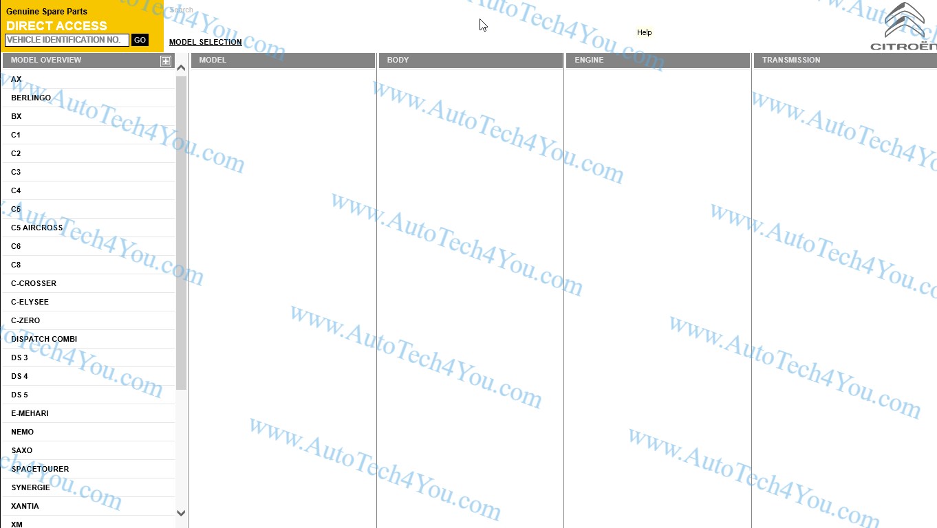 برنامج قطع غيار ستروين اون لاين