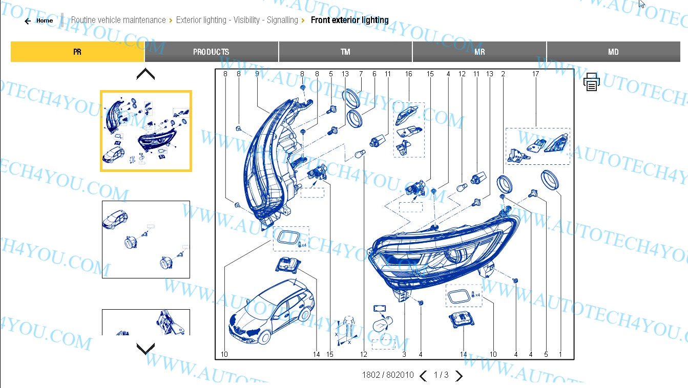 renault body spareparts