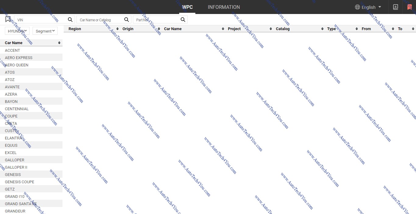 Hyundai Kia MOBIS WPC 2023 online catalog