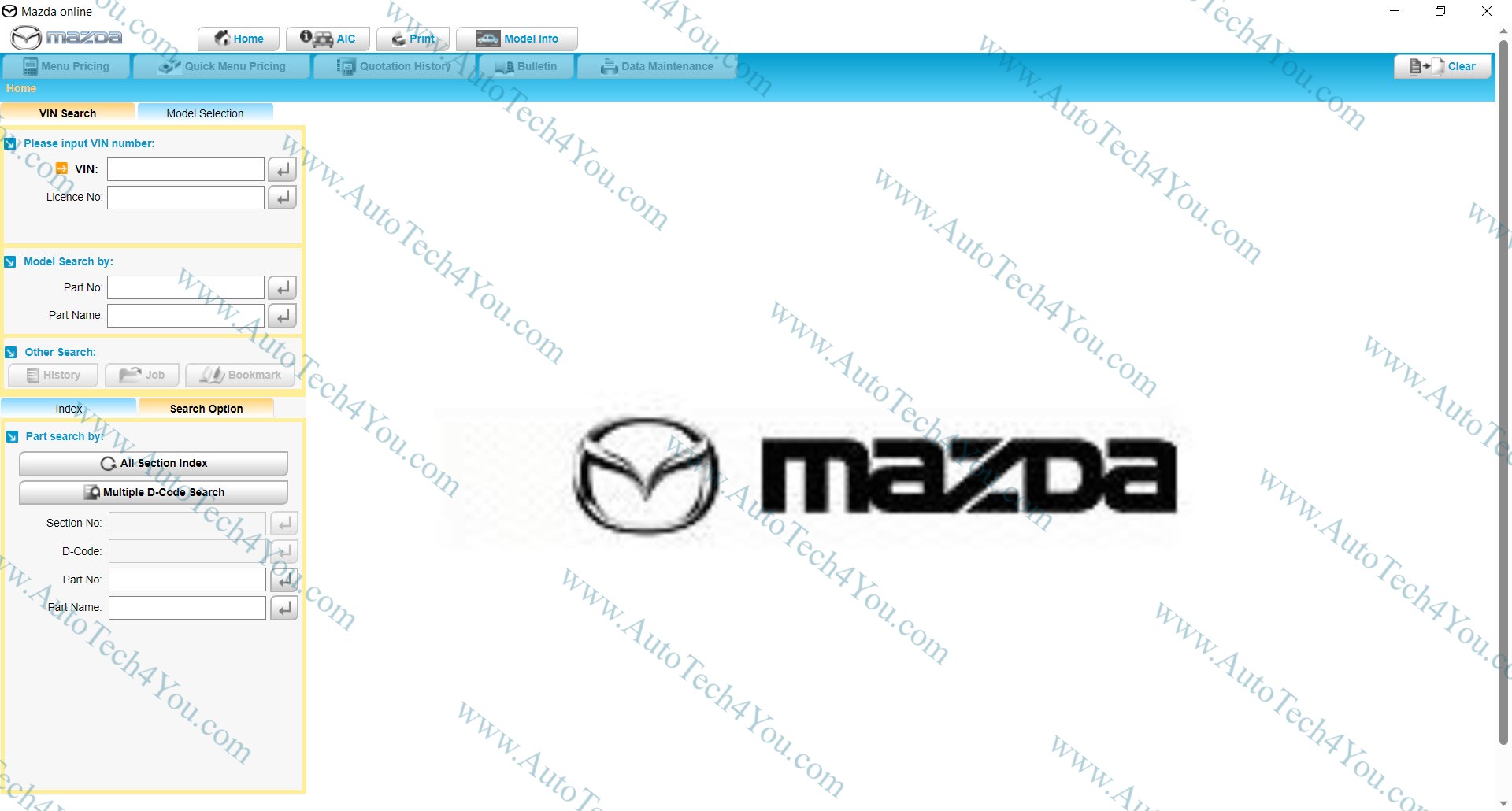 Mazda Parts Catalog EPC Online