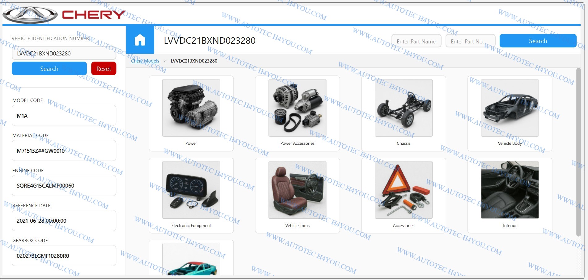 CHERY EPC ONLINE 2026